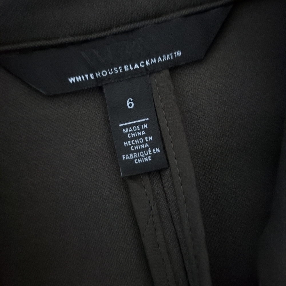 White House Black Market Sergeant Gold Button Studio Blazer Jacket - Picture 13 of 13